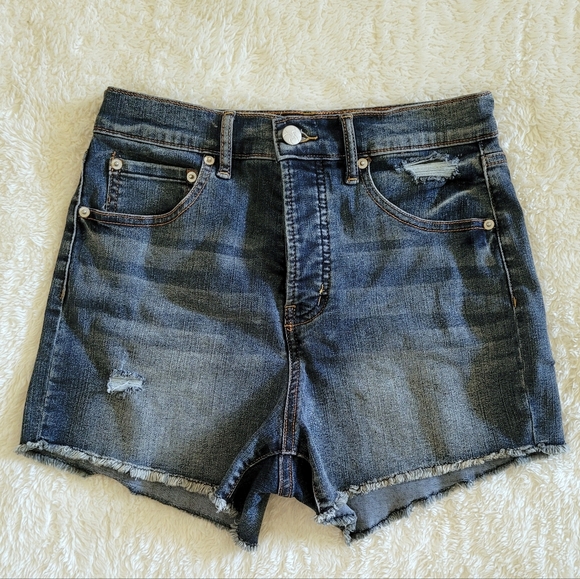 Jessica Simpson Pants - Jessica Simpson High Waist Medium Wash Denim Shorts